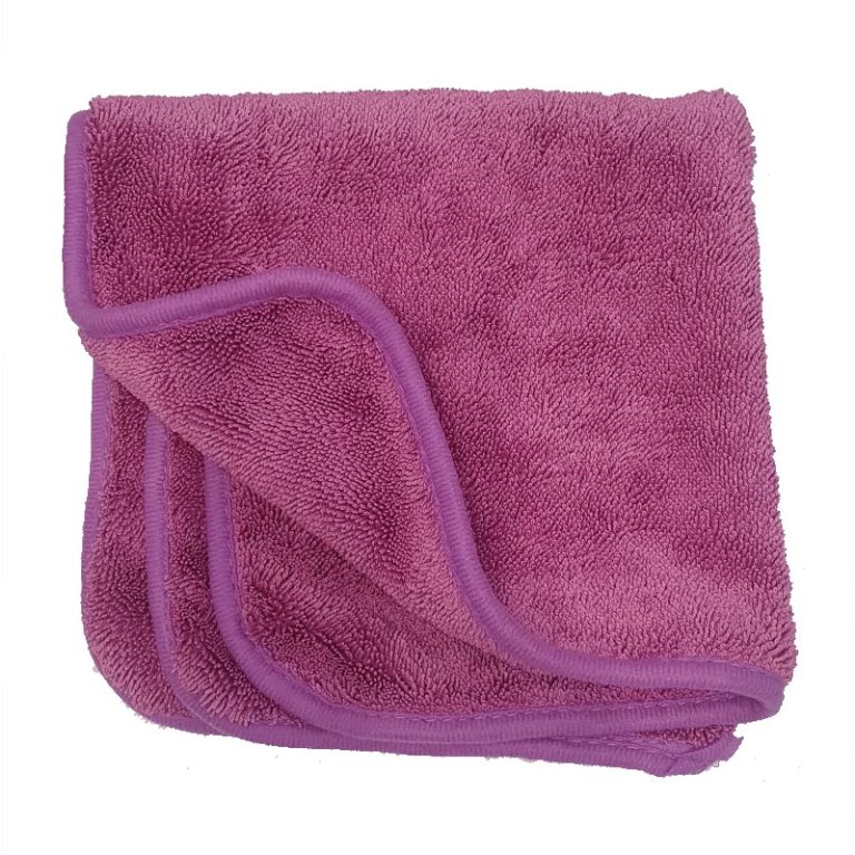 SamuraiDetailing - Super Absorbing Edgeless Drying Microfiber "Kotaro" 40 x 40 1200GSM  - Purple