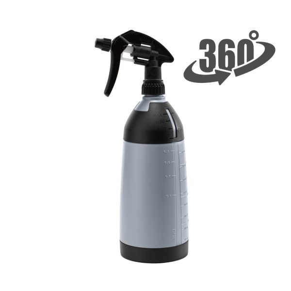 Epoca Trigger Spray Bottle - A-Type 1L Pro - Solv - Grey 360