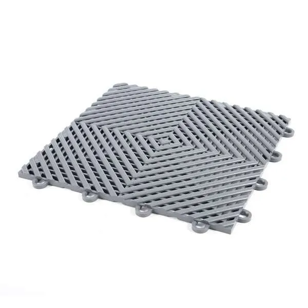 Samurai Floor Tiles  - 400x400x18mm - Grey (AntiSlip - Chemically Resistant - 10 tonnes load)