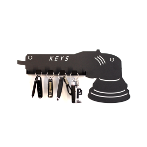 Poka Premium Hanger for car keys in shape of polishing machine with additional shelf