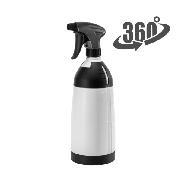 Epoca Trigger Spray Bottle - A-Type 1L Pro - Vela - White 360