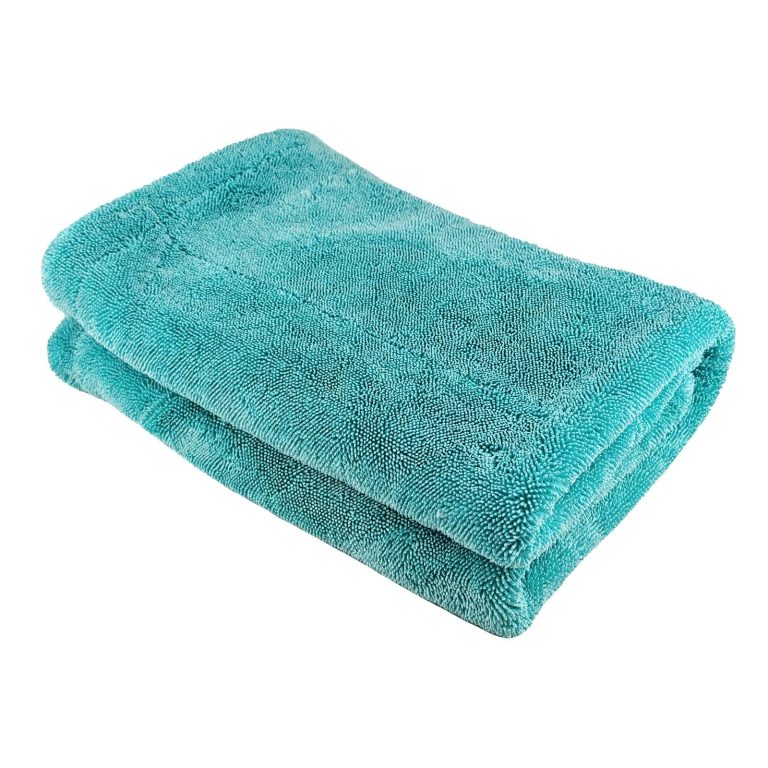 Detailing Samurai Drying Microfiber Towel Twisted Loop 1200GSM 60cm x 90 cm - Cyan