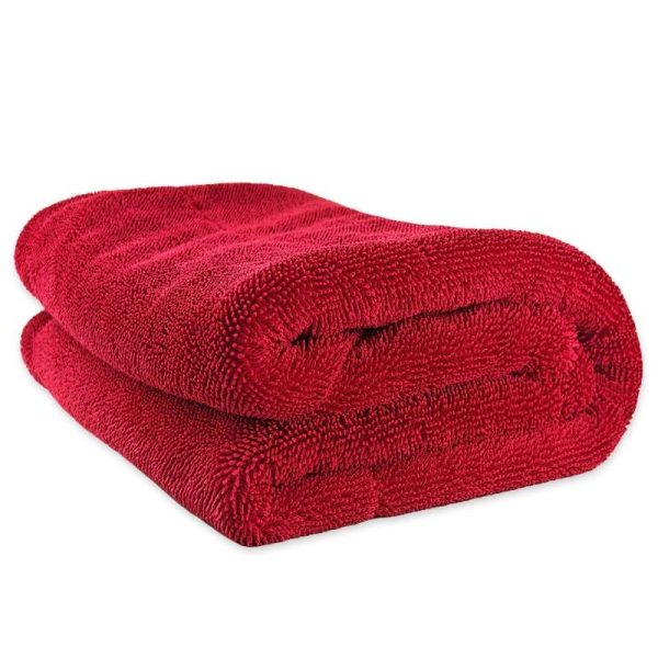 Detailing Samurai Drying Microfiber Towel Twisted Loop 1600GSM 80cm x 100 cm - Red